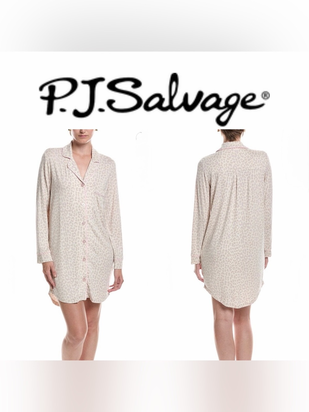 PJ Salvage Luxe Leopard Print Night Shirt